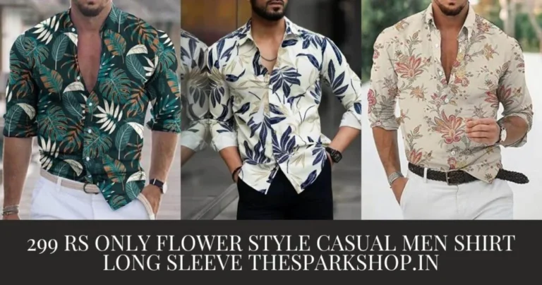 299 Rs Only Flower Style Casual Men Shirt